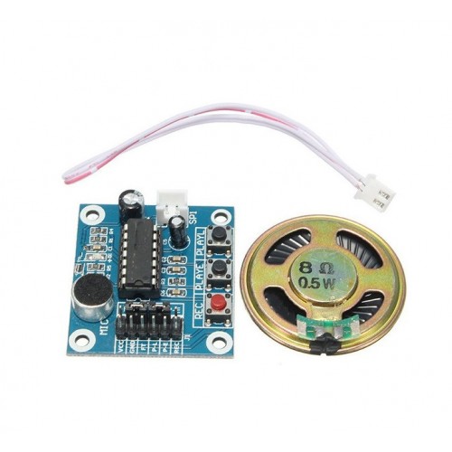 ISD1820 Voice Recording Module With Mic and Loudspeaker - product image