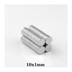 10x1 mm Thin Strong Neodymium Magnet