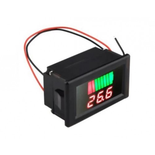 12V Battery Capacity &amp; Charging Level Indicator With Voltmeter Module - product image