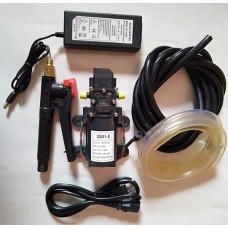 12v bike and car wash water pump motor full set, ac & dc, motor, adapter, input and out pipe spi gun and connector set