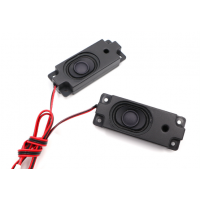 1Pair 3W 8 Ohm 4-Pin Black Rectangle Speaker