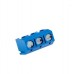 3 Pin Pitch 5.0mm Straight Pin Screw PCB Terminal Block Connector Blue thumbnail image 1