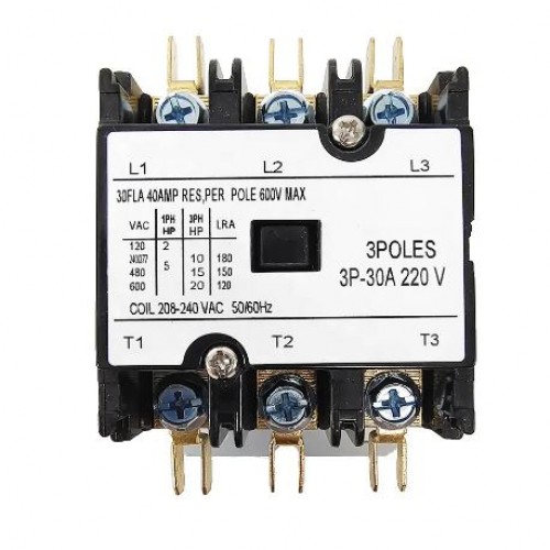 3P 30AMP 220V AC Definite Purpose Magnetic Contactor - product image