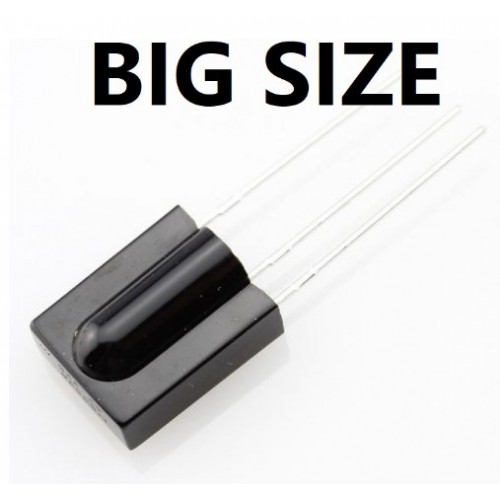 3Pcs- BIG SIZE TSOP 1738 IR Receiver 3 Leg 38KHz Remote Control IR Infrared LED Light Receiver Head Photoelectric Switch For Remote TV CD Camera Electronics Circuitry &amp; Parts - product image