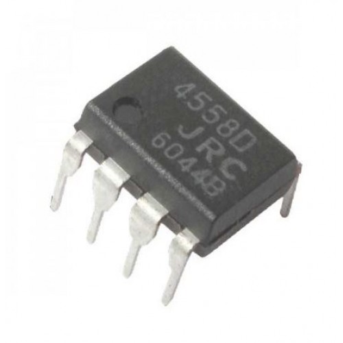4558 Op-Amp Dual high gain_8-Pin DIP - product image