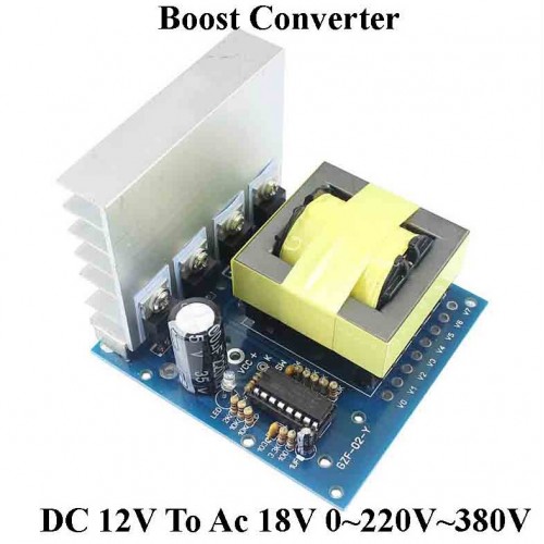 500W Step Up Inverter DC 12V To Ac 18V 0~220V~380V Pre-Amplifier Module Boost Converter - product image