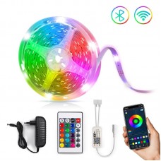 5M USB 5050 SMD RGB LED Strip Light with Bluetooth APP Control