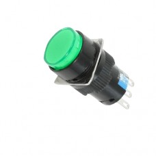 AL6-A With LED color Green AC 3A/250V (DC 30V/5A) 5Pin Push Switch