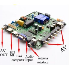 SKR.801/TP.V56.PB801 three in one board compatible V56.PB726 with remote control 32-46inch Authentic TP.V56.PB726 / TP.VST59S