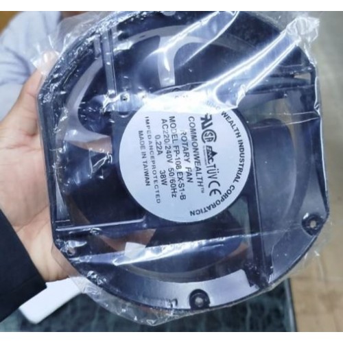 Commonwealth Rotary Fan FP-108 EX-S1-B AC 220/240V 50/60HZ 0.22A 38W Metal Cooling Fan - product image