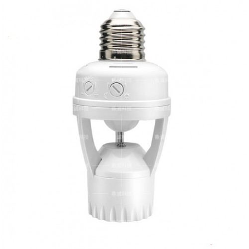 100-220VAC E27 Base LED Light Infrared Motion Sensor Lamp Bulb Holder Socket Switch - product image