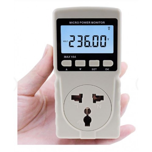 Micro Power Monitor Multifunction Energy Meter GM86 LCD Display MAX 10A - product image