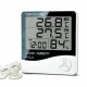 HTC-2 Digital Humidity & Temperature Meter With Clock