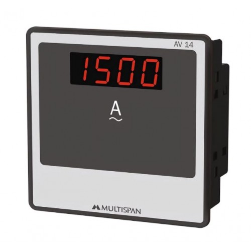 Multispan AV-14, Single Phase Digital Ampere Meter (Panel Meter) - product image