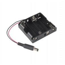 AA Battery Holder 4S with Barrel Jack Connector