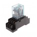 24V DC Coil 14 Pin 4 DPDT Power Electromagnetic Relay With Base thumbnail image 1