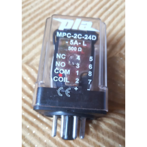 AC Din Rail MPC-2C-24D 5A-L PLA Electrical Relay 24VDC - product image