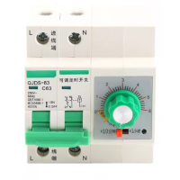 Adjustable Timing Switch 63A High-Power Delay Circuit Breaker for Water Pump