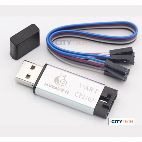 Aluminum shell CP2102 USB 2.0 to TTL UART Module 5Pin Serial Converter STC Replace FT232 Module support 5v/3.3v Metal Case - product image
