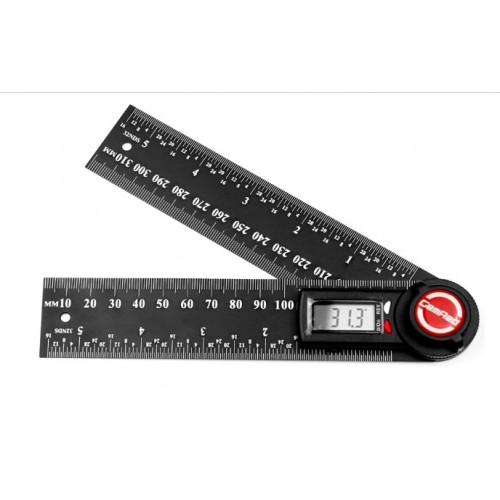 Angle Ruler 2-in-1 Digital Protractor Angle Finder Ruler Tool Black Vernier Caliper for Crown Trim Woodworking - product image