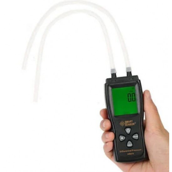 AS510 Smart Sensor Air Pressure 0-100 hPa/0-45.15 in H2O Digital Meter