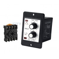 ATDV-Y/N (Time 60S & 60M) Twin timer relay timer relay adjustable AC 220V with Socket Base