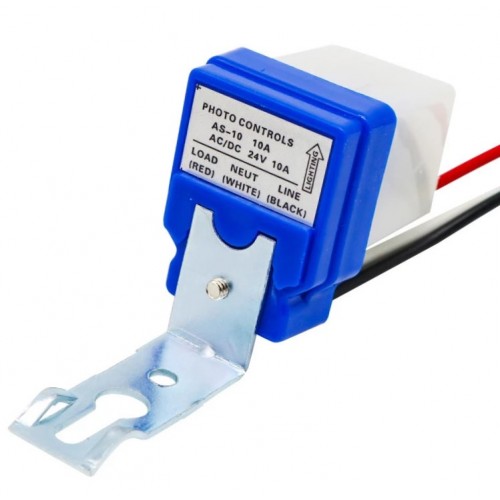 Automatic Day Light Switch Out Door On Off Photo- Electric Street Lighting Control ASO -AS-10 Sun Switches AC 220V 10A Metal Type - product image