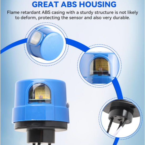 Automatic On Off IP65 Waterproof Photo Control Light Sensor Switch Photocell Street Lamp Light Controller AC 220V 10A