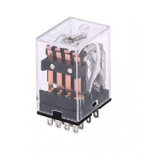 Control Relay 14 Pin 220VAC with Base (China) - product image