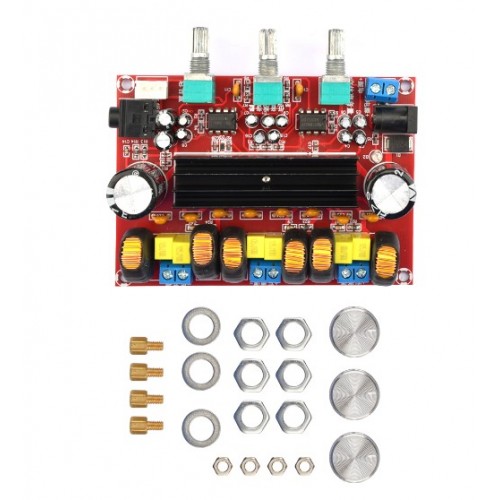 DC 12V-24V 2 Channel TPA3116 Digital Audio Amplifier Board TPA3116D2 Subwoofer Speaker Power Amplifier with 2*50W 100W- 1pcs - product image