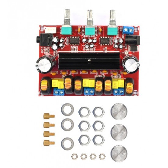DC 12V-24V 2 Channel TPA3116 Digital Audio Amplifier Board TPA3116D2 Subwoofer Speaker Power Amplifier with 2*50W 100W- 1pcs