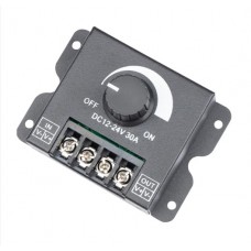 DC 12V 24V LED Dimmer Switch 30A 360W Voltage Regulator Adjustable Controller For LED Strip Light Lamp LED Dimming Dimmers
