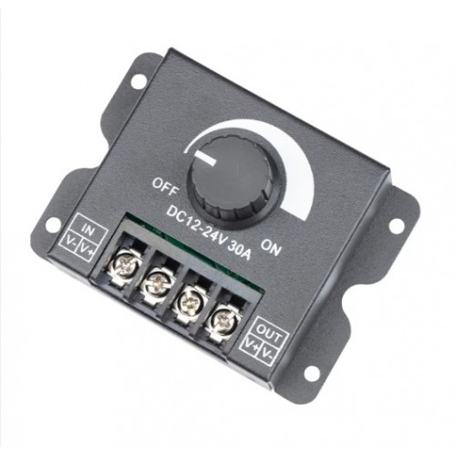 DC 12V 24V LED Dimmer Switch 30A 360W Voltage Regulator Adjustable Controller For LED Strip Light Lamp LED Dimming Dimmers - product image