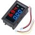 DC 100V 10A Voltmeter Amperemeter Module With LED Display BLUE RED LED 0.56 Inch Display VC288 DC 100V 10A Volt Amp Meter Dual Digital Display With Cables Mini Digital Voltmeter Ammeter thumbnail image 1