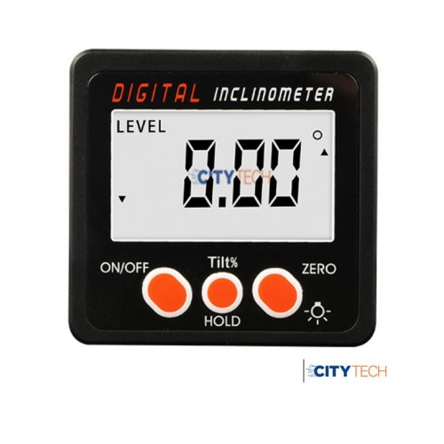 Digital Inclinometer, 0-360° Magnetic Base Angle Finder Electronic Gause Meter  0-360° Flip Measurement - product image
