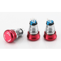 16mm 19mm 22mm Stainless Steel Emergency Stop Switch Push Button Latching Knob Rotary Switch