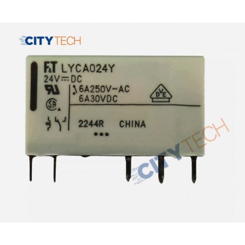 FTR LYCA024Y 24VDC Power Relay DC24V 6A 24VDC 24V Relay 5PIN - product image