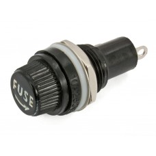  Panel Mount 6x30mm GLASS FUSE Holder Case 10A AC 220V 6x30mm Panel Mount Screw Cap Tube Glass Fuse Holder Socket Chassis 2 Pin Leads