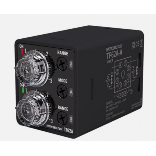 Hanyoung Nux TF62A-6N-A Analog Twin Timer (24-240V) - product image
