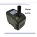 HG-390 Submersible Water Pump AC220-240V 18 Watt Pump for Aquarium, Fish Tank, Pond, Water, Gardens, Hydroponic Systems, with Nozzle thumbnail image 1