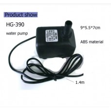 HG-390 Submersible Water Pump AC220-240V 18 Watt Pump for Aquarium, Fish Tank, Pond, Water, Gardens, Hydroponic Systems, with Nozzle