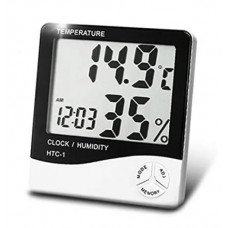 HTC-1 Hygrometer Digital Temperature & Humidity Meter + Clock