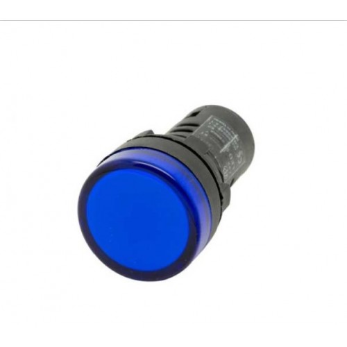 Indicator Pilot Lamp 22mm Round Head Blue - product image