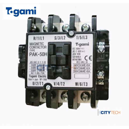 Brand New Genuine Goods Japanese TOGAMI AC220V Magnetic Contactor PAK-50H - product image
