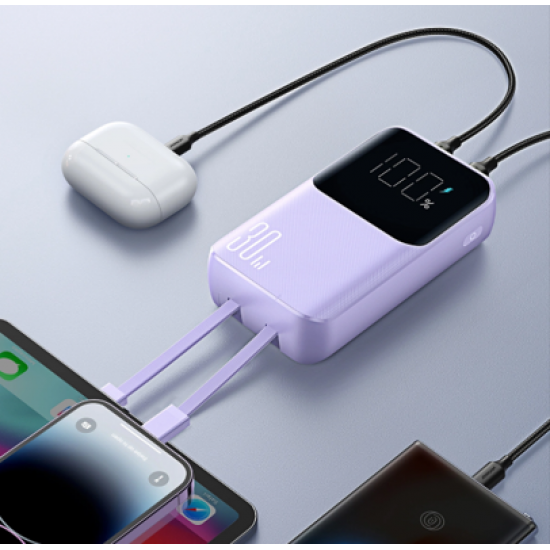 Joyroom JR-PBC06 & PBC07 30W 10000-20000mAh Mini Power Bank with Dual Cables