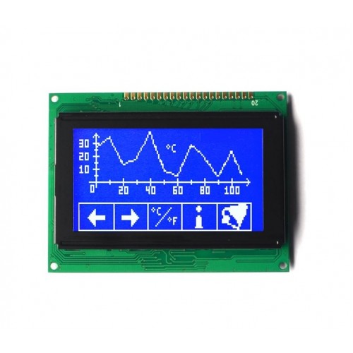 LCD Graphic 128x64 Display KS0108 12864A - product image