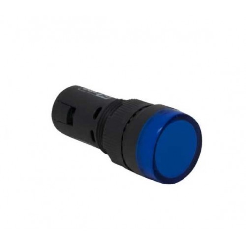 LED Indicator Lamp Small 16mm Blue 220V - product image