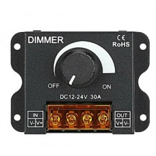 LED Light Adjuster DC 12-24V 30A/No Strobe with Knob Switch LED Light Bar Brightness Adjuster Dimmer