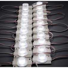 LED Modules with Lens for Light Box DC12V 110LM 1.5W Waterproof IP65 with Adhesive Tape Back - 20pcs/pack