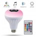LED Music Bulb Bluetooth4.0 Light Speaker- Multi-color changing E27 12W LED light bulb with Remote Control for Home/Stage thumbnail image 1